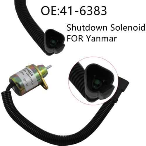 Stop Shut Off Shutdown Solenoid for Yanmar Engine Replaces Thermo King 41-6383