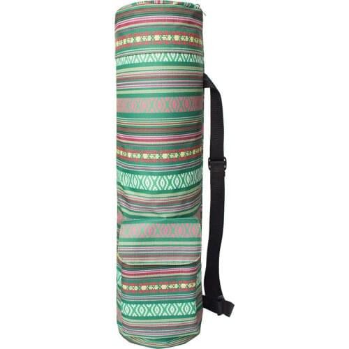 Oxford Cloth Yoga Mat Bag with Large Size Pocket and Zipper Pocket for Women and Men, 27.55" x 7.87" Fit Most Size Mats