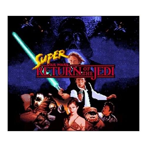 Super Star Wars - Return of the Jedi 16 bit Big Gray Game Card For NTSC Game Player Drop Shipping