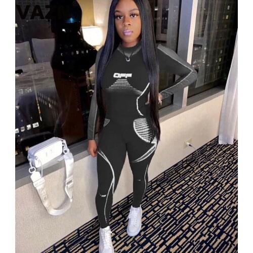 VAZN 2020 Autumn High Quality Regular Young Elastic Casual Free Tracksuits Full Sleeve Group Long Pants Slim Women 2 Piece Set