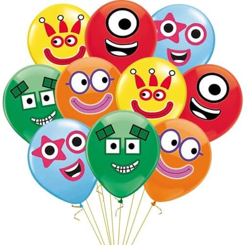 10pcs Numberblocks Balloons 12inch Number Blocks Latex Ballons Happy Birthday Party Supplies Funny Toy Decoration Kids Globos