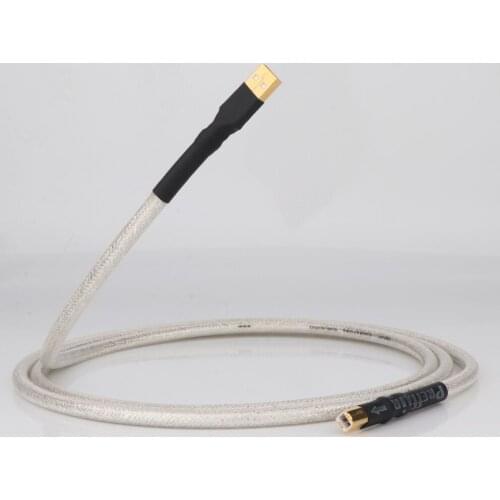 Preffair High Quality OFC with Silver Plated USB Cable USB 2.0 Cable Audiophile DAC Gold Plated DAC Decoder Printer Data Line