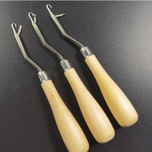 1pc Wooden Handle Hook Knitting Machine Tool Diy Handmade Crafts Knitting Tool