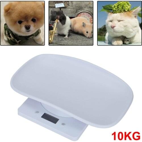 1pc Mini Digital Scale Pet Electronic Weighing Scale Animal Children Scales for Measure Baby Cats Puppy Dogs Up to 10kg