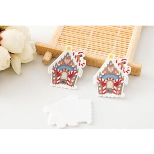 10pcs/lot flat back resin planar house DIY resin cabochons accessories