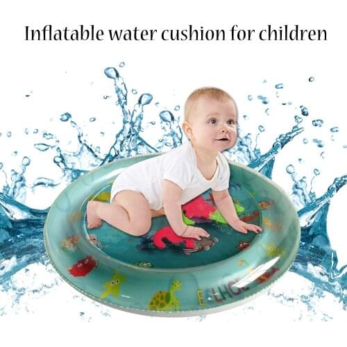 50cm Baby Colorful Inflatable Water Play Mat Tummy Time Infant Fun Mat Child Development Play Center with Hand Inflator Pump
