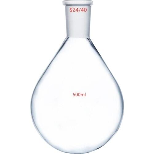 500ml,24/40,Glass Recovery Flask,Rotary Evaporator Kjelda Bottle,Lab Glassware