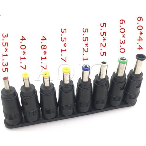 8pcs/Set 5.5x2.1mm Universal Male Jack connector For DC Plugs AC Power Adapter Computer Cables Connectors Notebook Laptop
