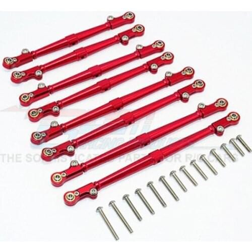 GPM ALUMINIUM FRONT+REAR LINK PARTS For AXIAL SCX10 II 90047 RC Upgrade