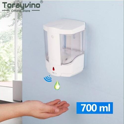 Torayvino 700MML Automatic Soap Dispenser Touchless Shampoo Dispenser Smart Sensor ABS Soap Dispenser For Bathroom Kitchen