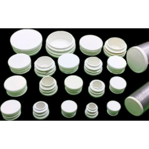 1-50pcs White Round Pipe Plug Plastic Plug 16 19 22 25 28 32 38 50mm Blanking End Caps Tube Pipe Inserts Plug Bung