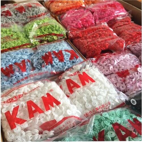 Free shipping DHL Wholesale 60 Boxes/lot Plastic KAM Snap Buttons T5 Size for Garments 60 Colors For Choice,1000 Sets/Box