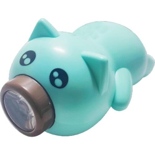 Children Cartoon Pig Shape Front Bicycle Light Rechargeable Waterproof Super Bright Bike Headlight for Outdoor Sports ASD88