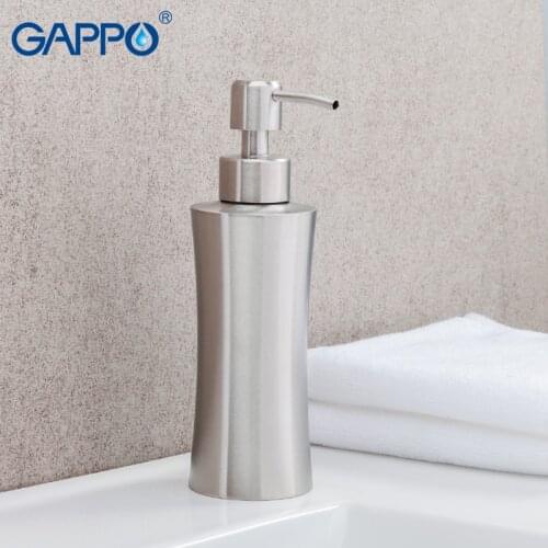 GAPPO liquid soap dispensers bathroom soap pump stainless steel emulsion bathroom accessories soap pump dispensers