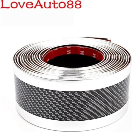 For Volkswagen VW Tiguan MK2 2021 2017 2018 2019 2020 Car Bumper Strip Door Sill Protector Edge Guard Car Stickers