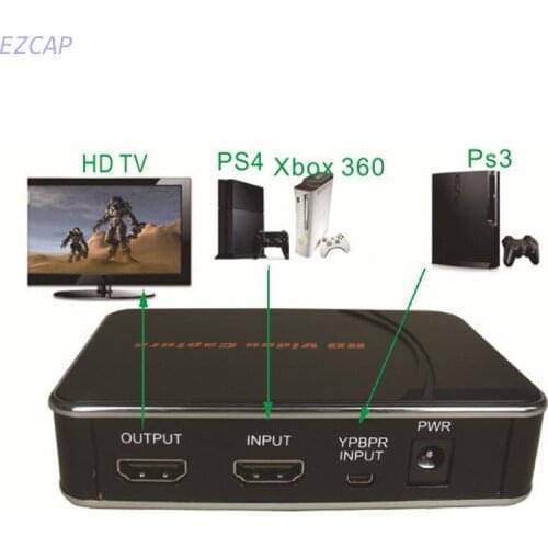 Ezcap280 hdmi video capture card 1080P HDMI Recorder for XBOX One 360 PS3 PS4 Wii U ,HDMI/YPbPR to HDMI/USB Disk Converter