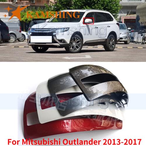 Kamshing For Mitsubishi Outlander 2013-2017 Outside Rearview Mirror Cover Rear view Mirror Cover Side Mirror Shell Cap Housing