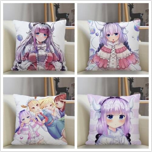 Musife Custom Kanna Kamui Pillowcase Home Decoration 45*45cm Zipper Square Pillowcase Throw Pillow Cover Drop Shipping