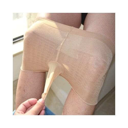 2018 hot Sexy mens sexuality and fun ice silk boxer flat angle flirting breathable pants mens jj sleeves boxer briefs