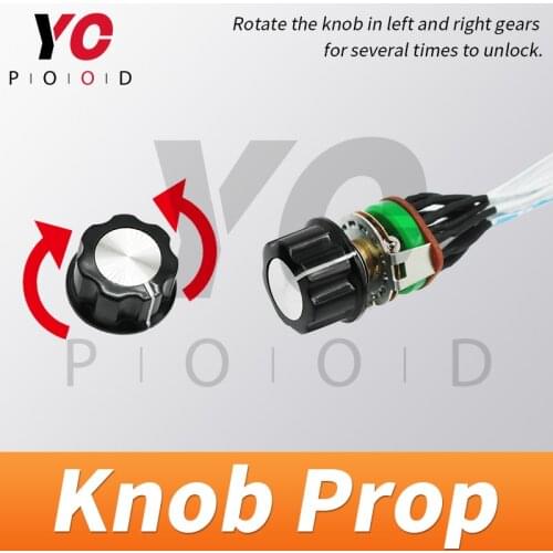 Knob Prop real life escape room Takagism game Rotate the knob in left and right gears for certain time to unlock supplier YOPOOD