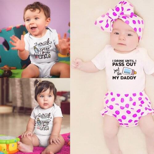 0-24M Summer Funny Infant Body Newborn Baby Boys Girls Casual Jumpsuit Fashion Clothes Cute Printed Bodysuits Toddler Onesie