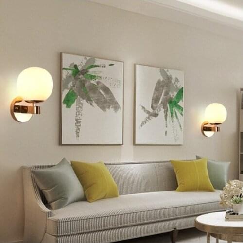 New Nordic indoor bedside wall lamp led creative bedroom wall lamp Modern minimalist living room corridor aisle lamp