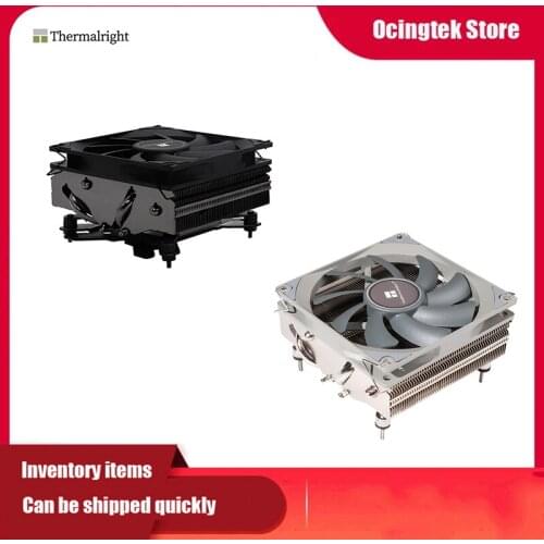 Thermalright AXP90-X53 Full Black 4 Heat Pipe 53mm high cooler thin chassis CPU Cooling With 92mm PWM Fan For Intel 115x 1200AMD