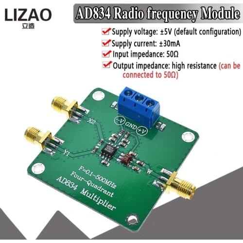 AD834 Radio frequency Module DC-500MHZ Differential/Single-End Precision Low Distortion Multiplier Mixer Inverter T8051