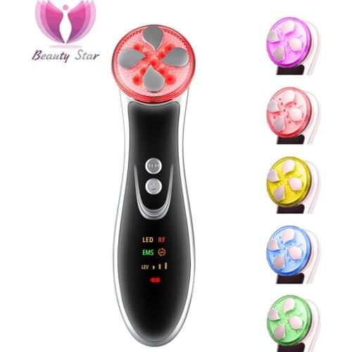 RF EMS Electroporation Facial RF Radio Frequency LED Photon Skin Rejuvenation Skin Care Tighten Eye Lifting Massage Machine
