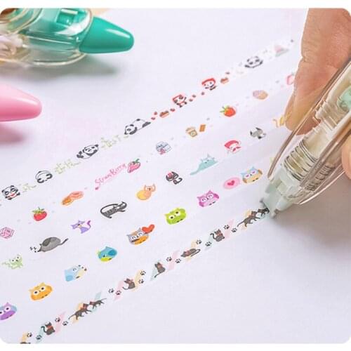 Student Creative Decoration Correction Tape 4m*6mm Long Correct Correction Tape Stationery Office School Stationery Kid Gift