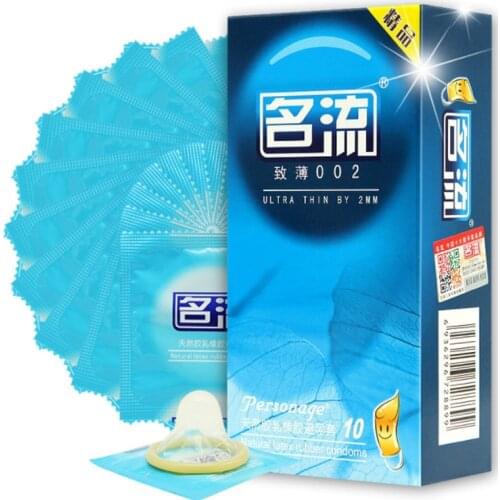 Ultra Thin Condoms 10PCS Men Penis Sleeve Intimate Condones Adult Sex Product Sex Toy For Men Natural Latex Contraception Tool