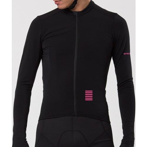 In Stock SPEXCEL NEW Medium Weight PRO Spring Summer Long Sleeve Cycling Jersey Top Quality Bicycle Racing Jersey Black Pink Cy