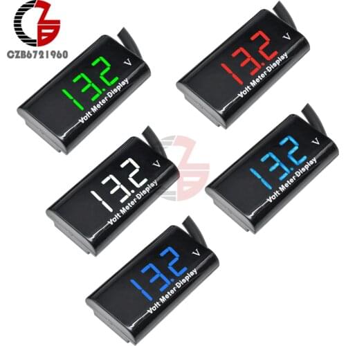 IPX6 DV 3-18V Motorcycle Digital Voltmeter 12V Car Voltage Meter Volt Lithium Lead Acid Battery Capacity Tester Monitor Detector