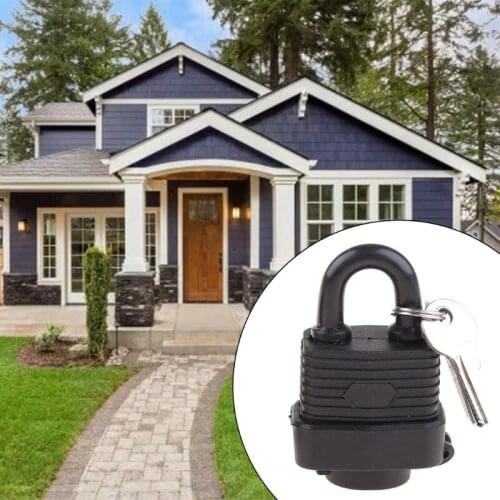 YYSD High Strength Padlock Metal Lock Key Padlocks 2 Pack 4 Keys Waterproof 40mm Waterproof Keyed Alike Outdoor Anticut