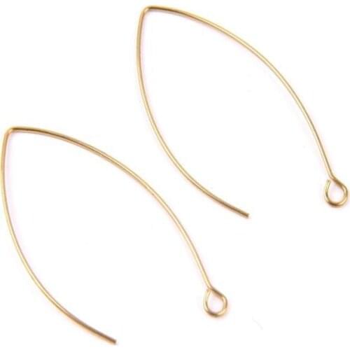 WT-JFE11 High Quality Simple Style Curved Earrings Gold Earrings Women Earrings Jewelry Electroplate For Women Earring