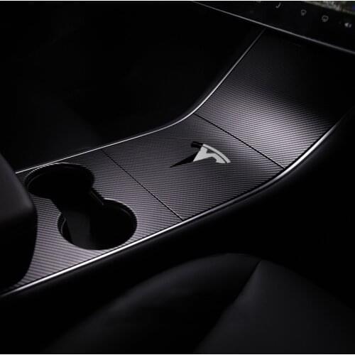 1set Car Center Console Soft Film Anti-scratch Protector Sticker Interior Decoration For Tesla Model 3 Modified Accessories