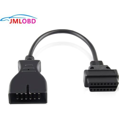 2021 Newest OBD 2 OBD2 Connector for GM 12 Pin Adapter to 16Pin Diagnostic Cable GM 12Pin For GM Vehicles Free Shipping