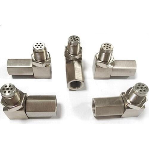 90 Degree M18X1.5 Sensor Connector Automotive O2 Sensor Connector 45mm JXSS020 Iron Electroplated Nickel Car Automobile Parts