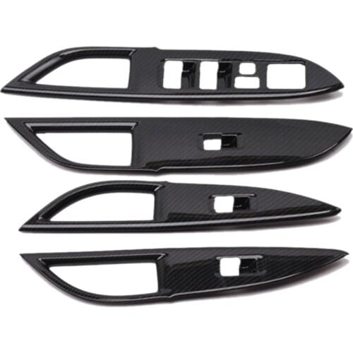 ABS Inner Door Armrest Window Lift Switch Button Cover Trim for Mitsubishi Outlander 2013-2019 Car Accessories