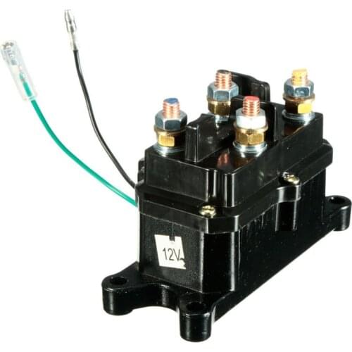 12V 250A Automotive Electromagnetic Relay Contactor Switch Solenoid Relay Contactor Winch Rocker Switch Thumb For ATV/UTV