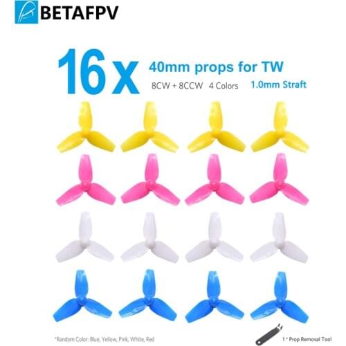 BETAFPV 4 Sets 40mm 3-Blade Props 1.0mm Shaft for 720 Motor Tiny Whoop Quadcopter Beta75 BNF