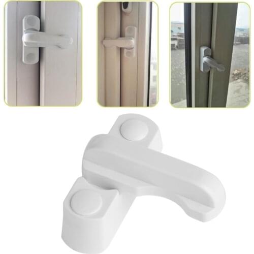 Child Safe Security Window Door Sash Lock Safety Lever Handle Sweep Latch Plastic+Stainless Steel+Zinc