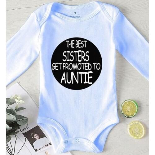 Kids Outfits new born Boy Outfit Toddler Girls Winter Romper Cotton Printing Best Sister Auntie Baby Girl Autumn Jumpsuit