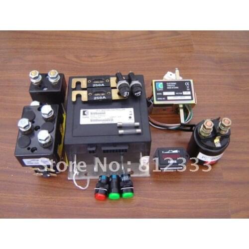 CURTIS 1207B-4102 1207A-4102 24V 250A CONTROLLER ACCESSORY PACKS ASSEMBLY COMBO 15 IN1 CONTACTOR THROTTLE METER FUSE SWITCH