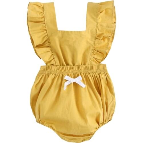 Sanlutoz Summer Baby Clothes Fashion Sleeveless Cotton Baby Rompers Cute Infant Baby Clothing Casual