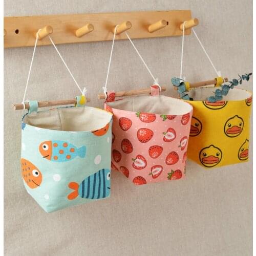 Linen Storage Hanging Bag Wall Hanging Pocket Room Organizer Home Organizador De Armario Para Ropa Storage Bags for Sundries