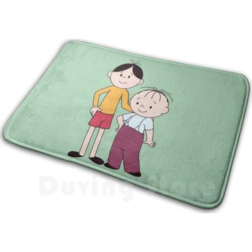 Bolek And Lolek Soft Non-Slip Mat Rug Carpet Cushion Bolek Lolek Friend Retro Vintage Cartoon Soviet Russia Russian