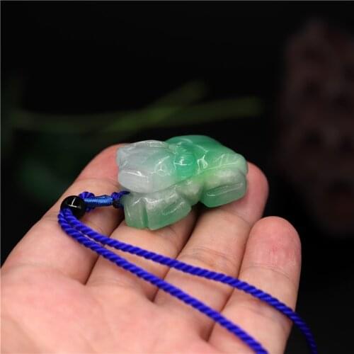 NEW Natural Emerald Green Jade Cow Carved Pendant Jadeite Accessories Hand-Carved Necklace Jewelry Man Woman Luck Gifts Amulet