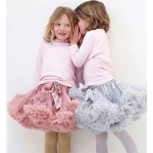 New Baby Girls Tutu Skirt Ballerina Pettiskirt Fluffy Children Ballet Skirts For Party Dance Princess Girl Tulle clothes