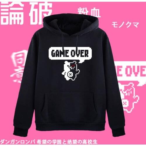 New Anime Danganronpa hoodie Monokuma Naegi Makoto Coat Fashion Men Women Sweatshirts